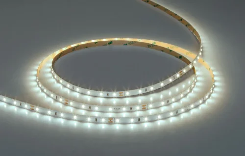 Светодиодная лента 24В 4,8Вт/м 550Лм/м 6000К 90+ 8мм SMD2835 60шт/м 5м IP20 Tape A2406008-03-6K Arte Lamp цвет LED холодный белый 6000K, световой поток Lm фото 3