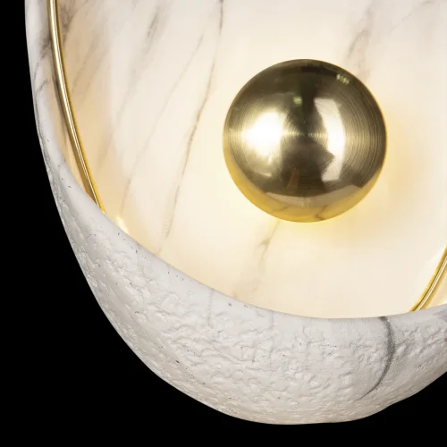 Бра LED Clam 10043 White LOFT IT золотой на 1 лампа, основание белое в стиле современный  фото 4