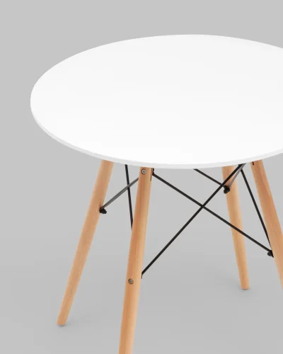 Стол круглый EAMES DSW NEW D=70, белый УТ000038929 Stool Group столешница белая из мдф фото 3