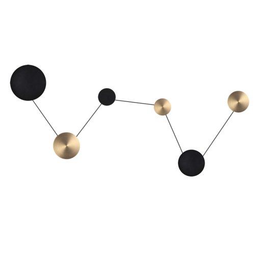 Бра LED Galaxy 7115/36WL Odeon Light чёрный на 1 лампу, основание чёрное в стиле хай-тек отражённый свет