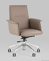 Кресло офисное TopChairs Regenta, бежевый УТ000038543 Stool Group, /, ножки//хром, размеры - ****660*630