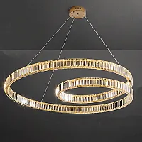 Люстра подвесная BERTOLDA S D100 Brass 219991-23 ImperiumLoft прозрачная на 1 лампу, основание латунь в стиле современный 
