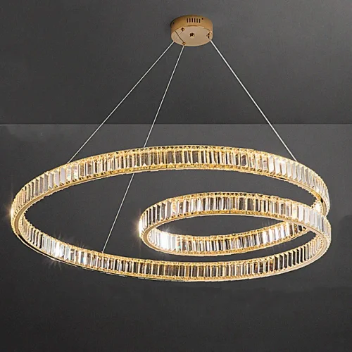 Люстра подвесная BERTOLDA S D100 Brass 219991-23 ImperiumLoft прозрачная на 1 лампу, основание латунь в стиле современный 