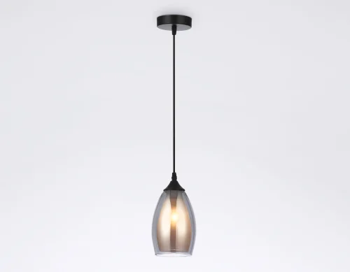 Светильник подвесной TR3535 Ambrella light серый чёрный 1 лампа, основание чёрное в стиле современный  фото 2