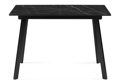 Деревянный стол Агни 110(140)х68х76 мрамор черный / черный матовый 528557 Woodville столешница мрамор черный из лдсп фото 7