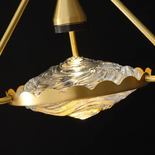 Светильник подвесной BLISS brass 186783-23 ImperiumLoft прозрачный на 1 лампу, основание латунь в стиле современный арт-деко фото 4