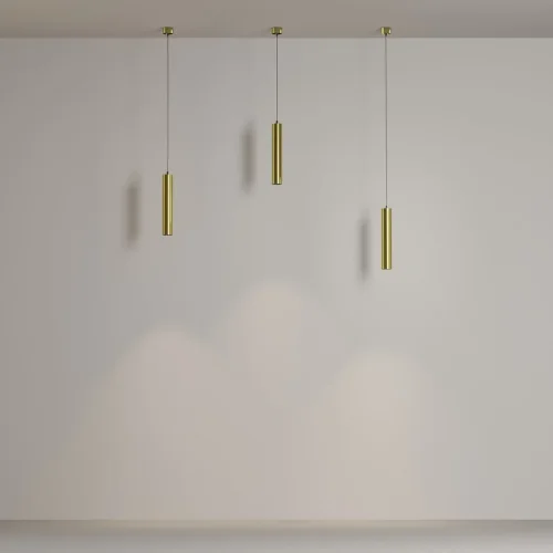 Светильник подвесной Focus LED P072PL-L12W4K-BS Maytoni латунь на 1 лампу, основание латунь в стиле современный фото 4