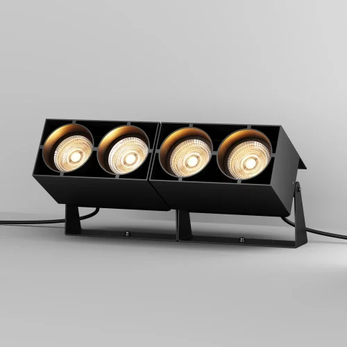 Прожектор LED Spot O486FL-L10GF3K Maytoni уличный IP графит на 1 лампу, плафон прозрачный в стиле современный хай-тек LED фото 7