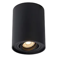 Светильник накладной Tube 22952/11/30 Lucide чёрный 1 лампа, основание чёрное в стиле современный круглый