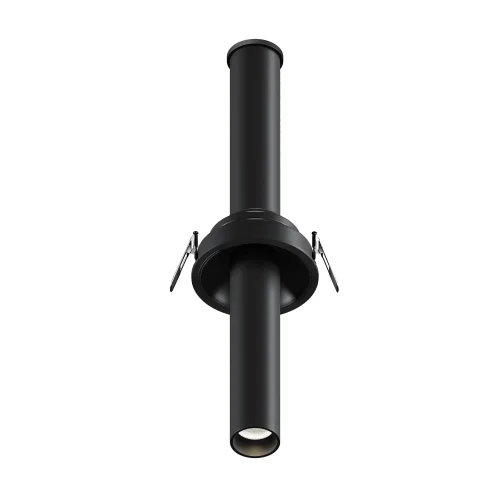 Светильник точечный LED Focus T C140RS-L300-7W4K-B Maytoni чёрный 1 лампа, основание чёрное в стиле современный хай-тек круглый трубочки