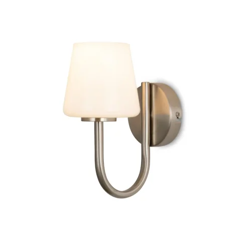 Бра Jade FR2039WL-01N Freya белый на 1 лампу, основание никель в стиле классический американский Бра Jade FR2039WL-01N Freya белый на 1 лампу, основание никель в стиле классический американский