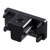 Заглушка для шинопровода 135017 Novotech чёрный в стиле современный для светильников серии Spot однофазный трехжильный