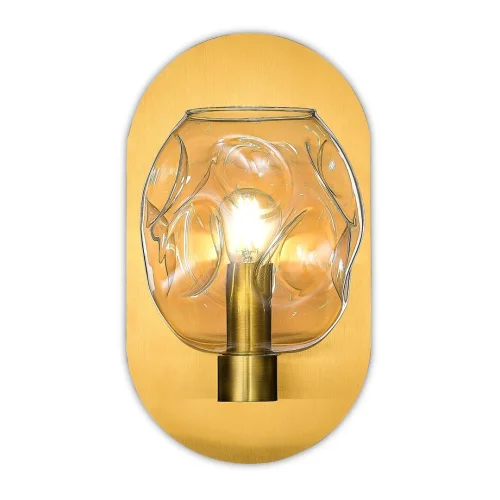 Бра Idesia SL1188.301.01 ST-Luce янтарный прозрачный на 1 лампа, основание латунь в стиле современный  фото 3
