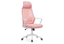 Компьютерное кресло Golem pink / white 15334 Woodville, розовый/сетка ткань, ножки/металл/белый, размеры - *550***680*630