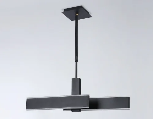 Светильник подвесной LED FA6667 Ambrella light чёрный 1 лампа, основание чёрное в стиле современный хай-тек  фото 2