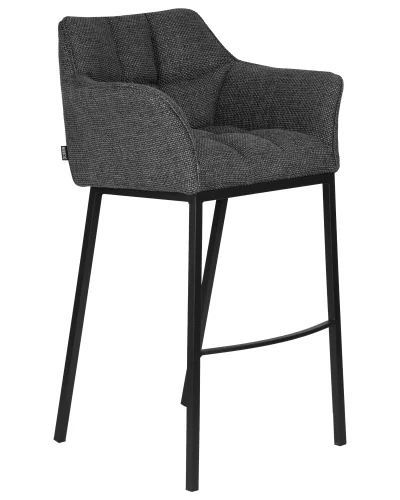 Набор 2 шт Стул барный DOBRIN LUCAS (серая ткань (F-22)) цвет сиденья серая ткань (F-22), цвет основания черный Dobrin, серый/ткань, ножки/металл/, размеры - *1030**** фото 3 Набор 2 шт Стул барный DOBRIN LUCAS (серая ткань (F-22)) цвет сиденья серая ткань (F-22), цвет основания черный Dobrin, серый/ткань, ножки/металл/, размеры - *1030**** фото 3