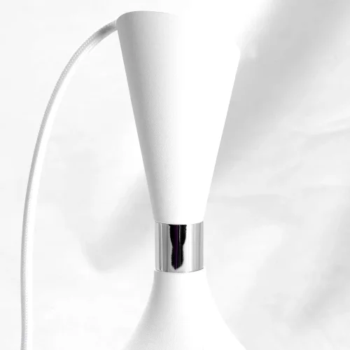 Светильник подвесной Marion LSP-8151 Lussole белый 1 лампа, основание белое в стиле современный  фото 3