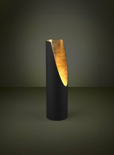 Настольная лампа Prebone 390266 Eglo золотая чёрная 1 лампа, основание чёрное металл в стиле современный лофт  фото 2