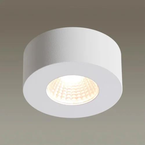 Светильник накладной LED Bene 4282/7CL Odeon Light белый на 1 лампу, основание белое в стиле современный круглый фото 4