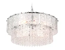 Люстра подвесная TR5235 Ambrella light прозрачная на 8 ламп, основание хром в стиле классический современный 