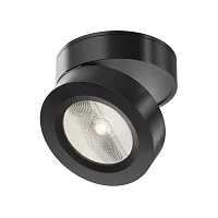Светильник накладной LED Magic C022CL-12W4K-B-1 Maytoni чёрный на 1 лампу, основание чёрное в стиле современный хай-тек круглый