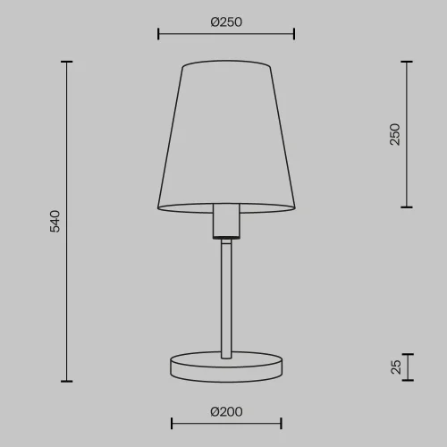 Настольная лампа Lira MOD483TL-01BS Maytoni белая на 1 лампу, основание латунь металл в стиле современный фото 3