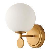 Бра Absolute 2928-1W Favourite белый 1 лампа, основание золотое в стиле современный 