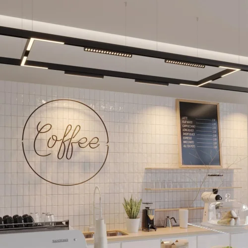 Трековый светильник LED с переключателем цветовой темперетуры Vector 359948 Novotech чёрный для шинопроводов серии Vector чёрный фото 3