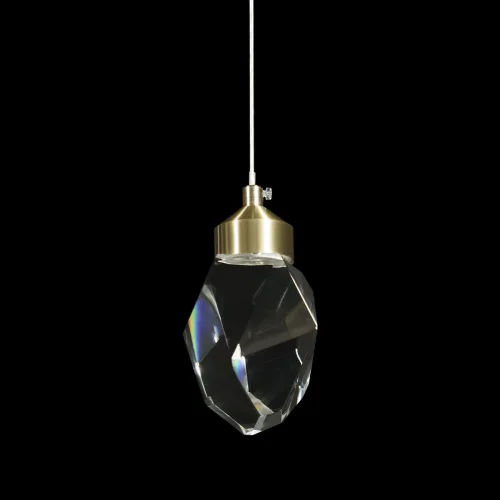 Бра LED Rock 10111 Gold LOFT IT прозрачный на 1 лампа, основание золотое в стиле современный  фото 4