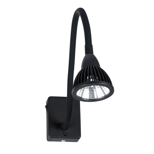 Бра с выключателем LED  A4107AP-1BK Arte Lamp чёрный на 1 лампа, основание чёрное в стиле современный гибкая ножка