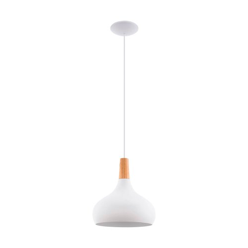 Светильник подвесной SABINAR 96982 Eglo белый 1 лампа, основание белое в стиле современный 