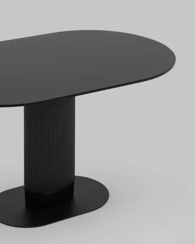Стол обеденный Mystery 130*80 черный, столешница УТ000039508 Stool Group столешница чёрная из мдф фото 5