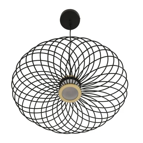 Светильник подвесной LED Camomile 8379/9L Lumion чёрный на 1 лампу, основание чёрное в стиле лофт фото 4