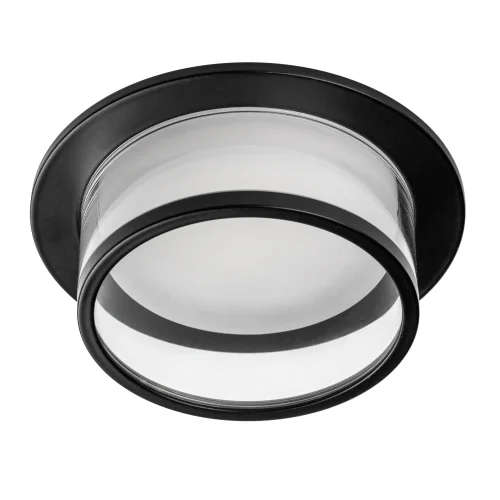 Светильник точечный Maturo 072007 Lightstar прозрачный на 1 лампу, основание чёрное в стиле современный круглый Светильник точечный Maturo 072007 Lightstar прозрачный на 1 лампу, основание чёрное в стиле современный круглый