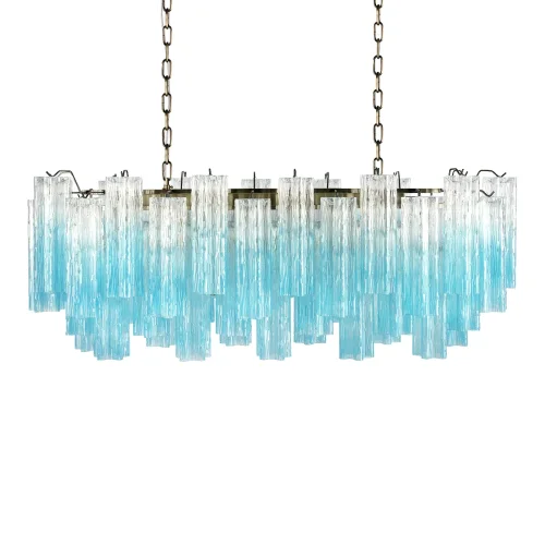 Люстра подвесная Мурано / Murano 10580/1000R Clear blue LOFT IT синяя на 11 ламп, основание бронзовое в стиле современный арт-деко фото 3 Люстра подвесная Мурано / Murano 10580/1000R Clear blue LOFT IT синяя на 11 ламп, основание бронзовое в стиле современный арт-деко фото 3