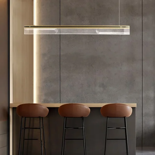 Светильник подвесной DILEMMA L L100 Brass 220725-23 ImperiumLoft прозрачный на 1 лампу, основание латунь в стиле современный фото 8