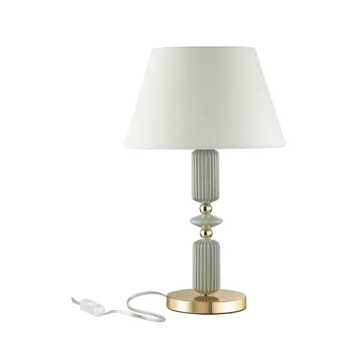 Настольная лампа Candy 4861/1TA Odeon Light белая 1 лампа, основание золотое металл керамика в стиле классический  фото 3