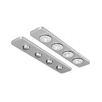 Комплект соединителей прямых для шинопровода натяжного потолка 2шт. Magnetic track system Exility TRA034C-SC-42S Maytoni серебряный в стиле для светильников серии Magnetic track system Exility магнитный exility тонкая магнитная встраиваемый натяжной потолок