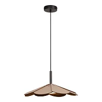 Светильник подвесной ЛЕД Бломстер (Blomster) 77493/07/41 Lucide серый бежевый на 1 лампу, основание серое бежевое в стиле скандинавский 
