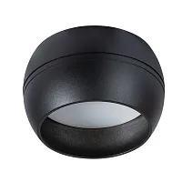 Светильник накладной Gambo A5551PL-1BK Arte Lamp чёрный 1 лампа, основание чёрное в стиле минимализм современный круглый
