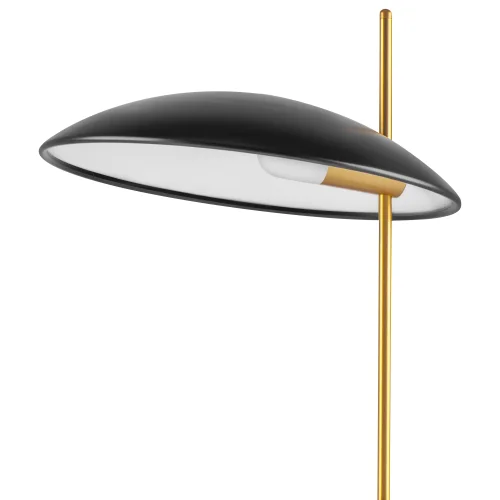Настольная лампа LED Marmara 801917 Lightstar чёрная белая 1 лампа, основание золотое белое мрамор металл в стиле арт-деко  фото 6