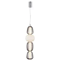 Светильник подвесной Oliwcia APL.319.16.29 Aployt белый серый 1 лампа, основание хром в стиле современный 