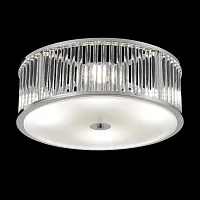 Светильник потолочный AVENUE PL4 CHROME Crystal Lux прозрачный на 4 лампы, основание хром в стиле классический современный 