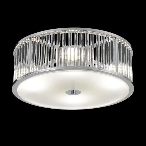 Светильник потолочный AVENUE PL4 CHROME Crystal Lux прозрачный на 4 лампы, основание хром в стиле классический современный 