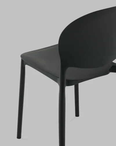 Стул Briny, пластик черный УТ000041340 Stool Group, чёрный/пластик, ножки/металл/чёрный, размеры - *780**** фото 7