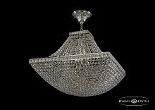 Люстра потолочная хрустальная 19322/H1/45IV GW Bohemia Ivele Crystal прозрачная на 8 ламп, основание золотое в стиле классика sp