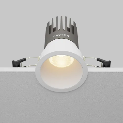 Светильник точечный LED Dip DL118-15W-3K-W Maytoni белый на 1 лампу, основание белое в стиле современный хай-тек круглый фото 6