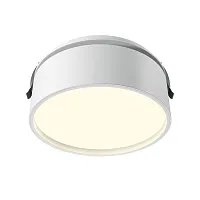 Светильник точечный LED Onda DL024-18W3K-W Maytoni белый на 1 лампу, основание белое в стиле современный хай-тек круглый