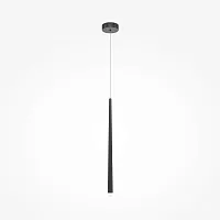 Светильник подвесной LED Cascade MOD132PL-L6BK Maytoni чёрный 1 лампа, основание чёрное в стиле современный минимализм трубочки