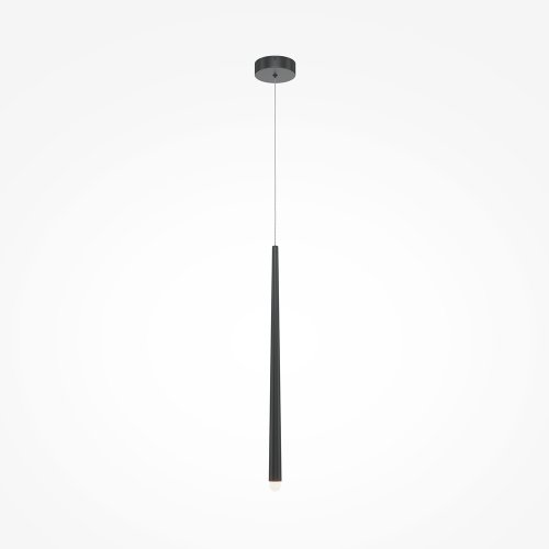 Светильник подвесной LED Cascade MOD132PL-L6BK Maytoni чёрный 1 лампа, основание чёрное в стиле минимализм современный трубочки